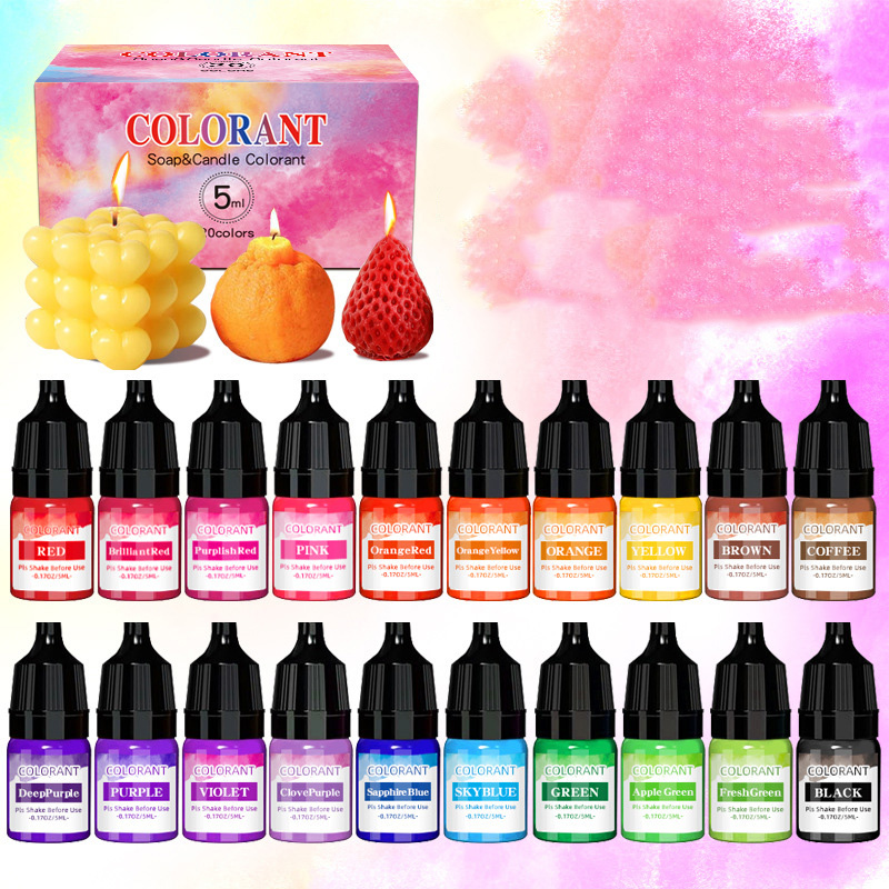 Candle Dye Chip - 20 kleuren kaars kleurstoffen pigment aromatherapie