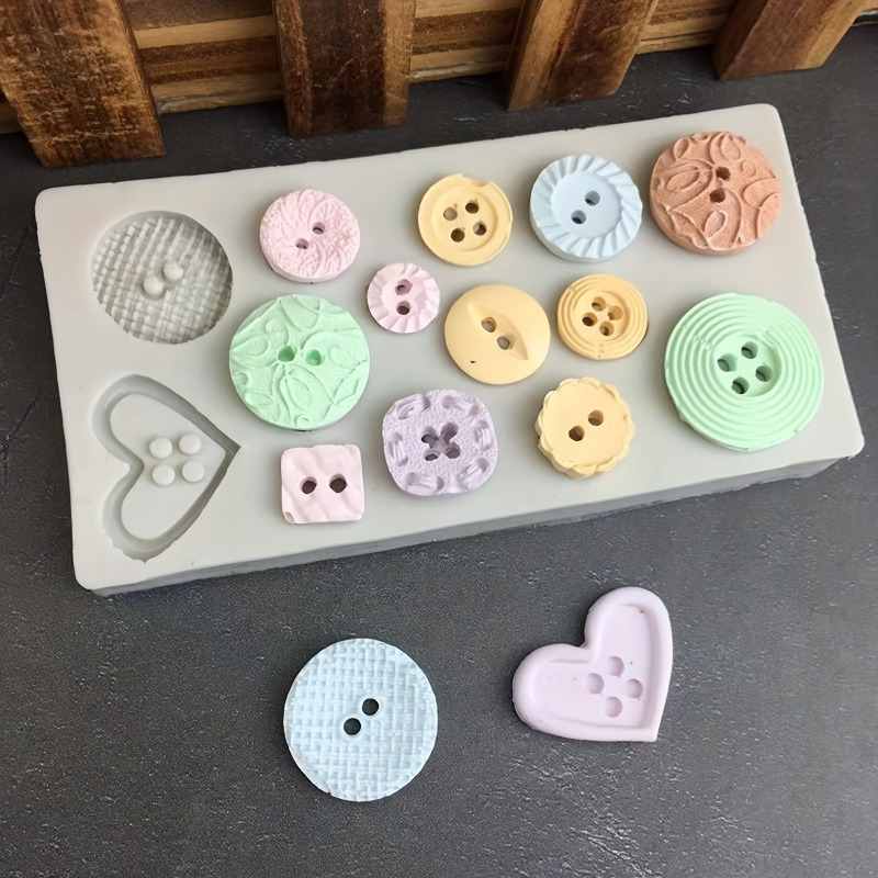 Candle Making Process - Knopvormige siliconen mal voor zeep en