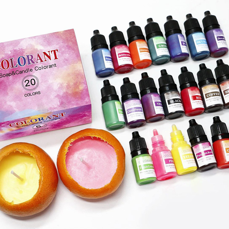 Candle Dye Chip - 20 Kleuren Kaars Wax Pigment Vloeibare