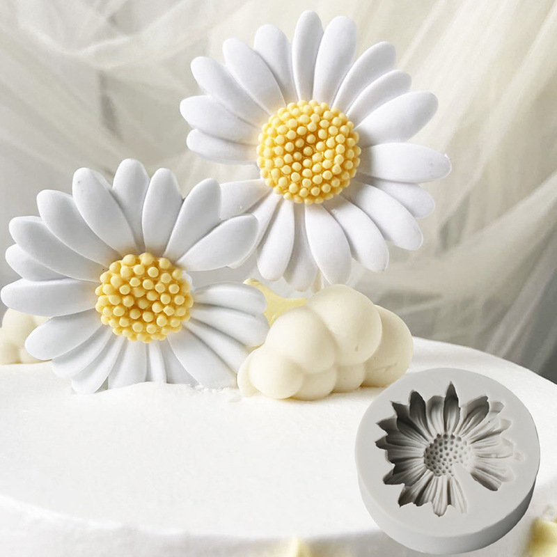 Candle Making Process - 3d Daisy Bloem Schimmel Zon Siliconen