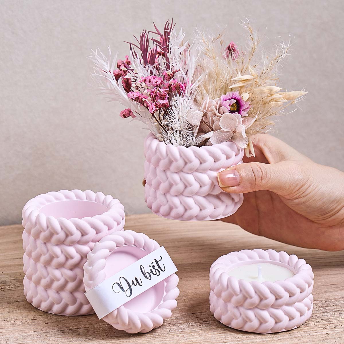 Kraft Box Candle - Geweven Kaars Pot Siliconen Mal DIY