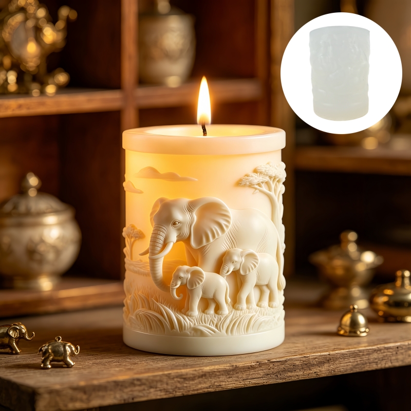 Candle Making For Kids - Olifant en Olifant Kind Cilindrische Kaars