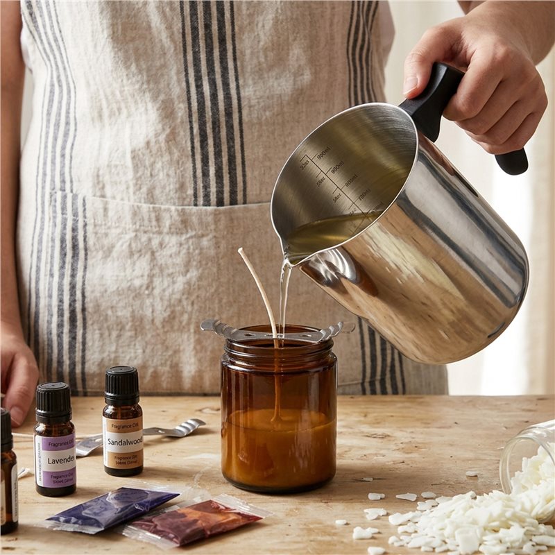Candle Making Kit For Beginners - SEWS-kandelaarsmaakset met gietpot en lonten –