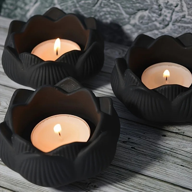 Kraft Box Candle - 1 st DIY Lotusbloem Siliconen Hars