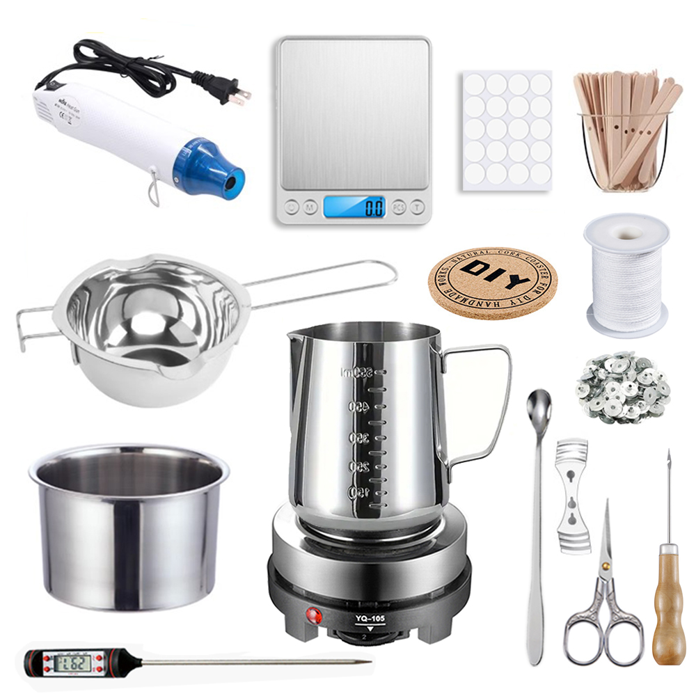 Candle Making Kit For Beginners - DIY geurkaarsen maken materialen gereedschapsset, waslont