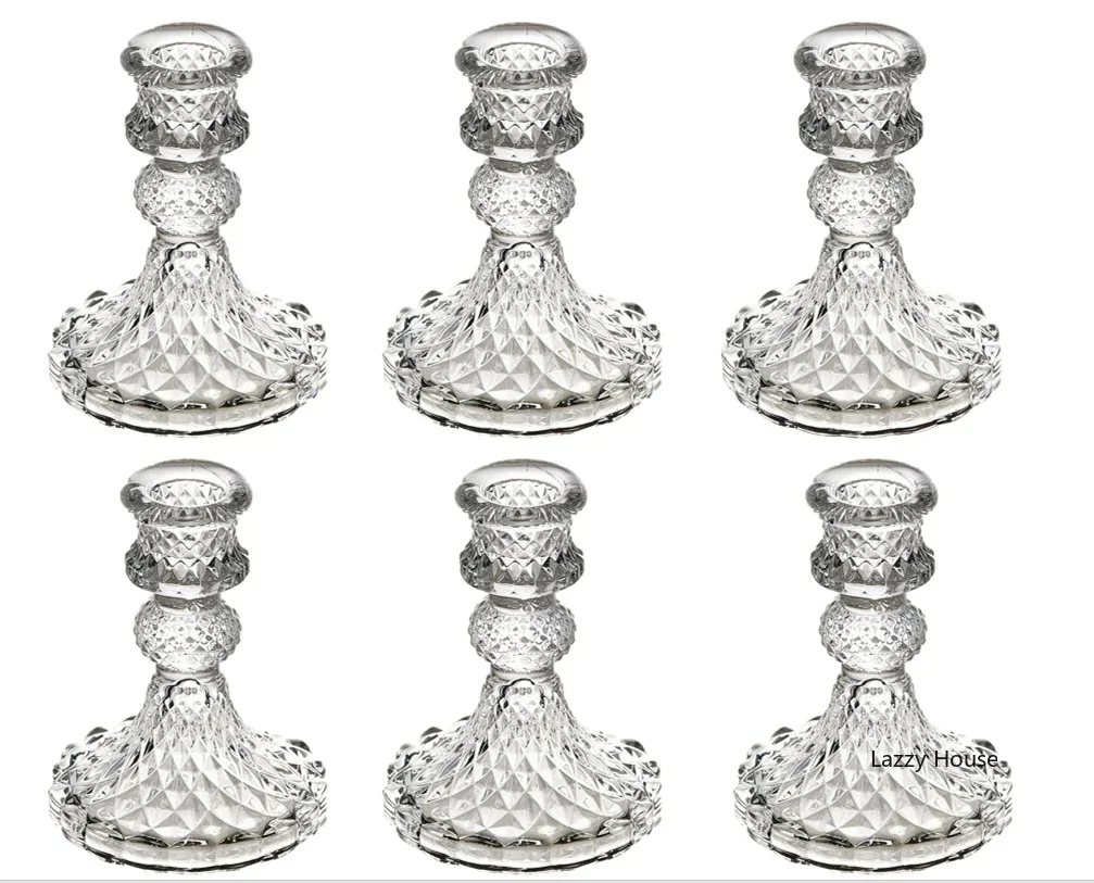 6Pc Kristallen Kandelaars Midd - Candle Making Glass recensie en prijs