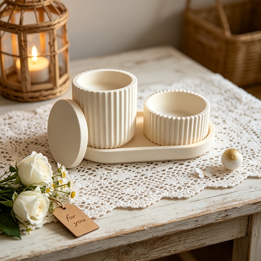 siliconen malenset, 4 gestreep - Kraft Box Candle recensie en prijs