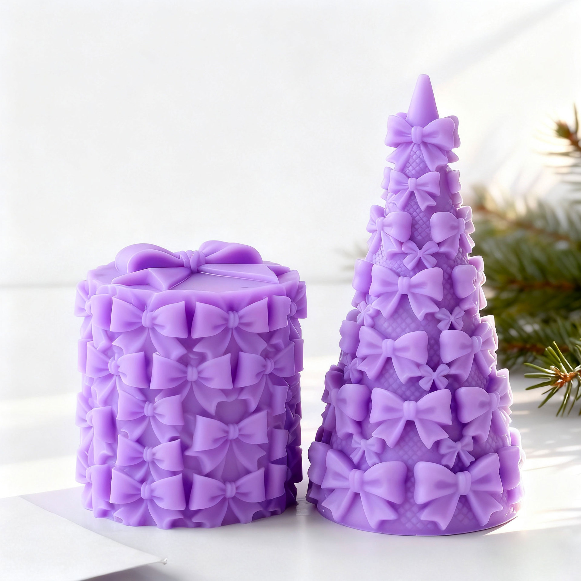 3D vlinderdas kerstboom gesche - Kraft Box Candle recensie en prijs