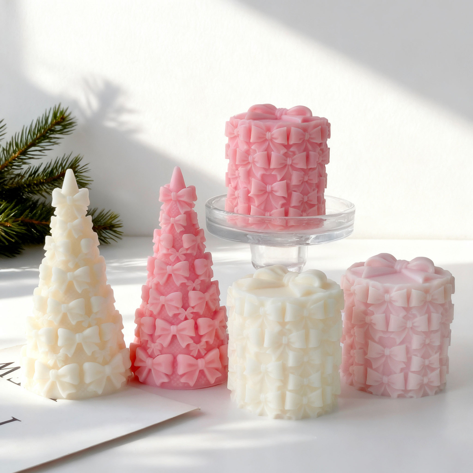 3D vlinderdas kerstboom gesche - Kraft Box Candle recensie en prijs