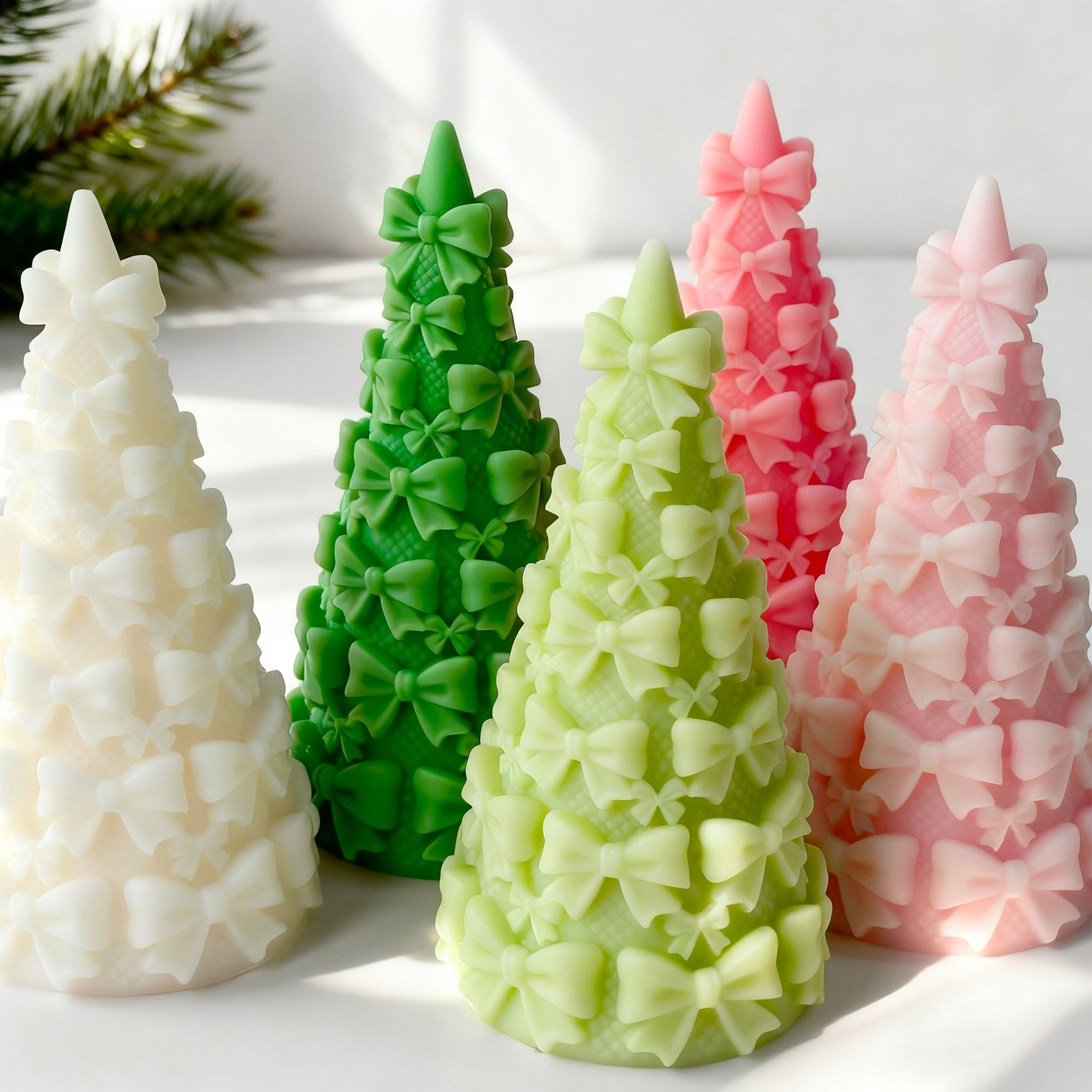 3D vlinderdas kerstboom gesche - Kraft Box Candle recensie en prijs
