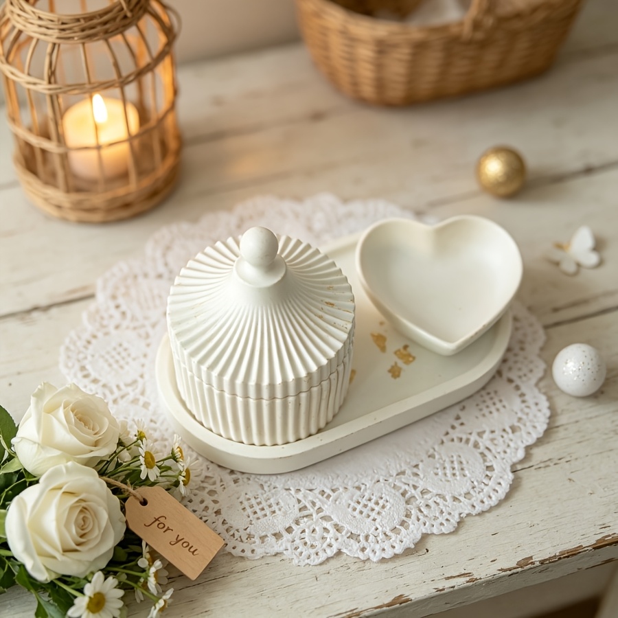 4-delige hars-siliconenmal ges - Kraft Box Candle recensie en prijs