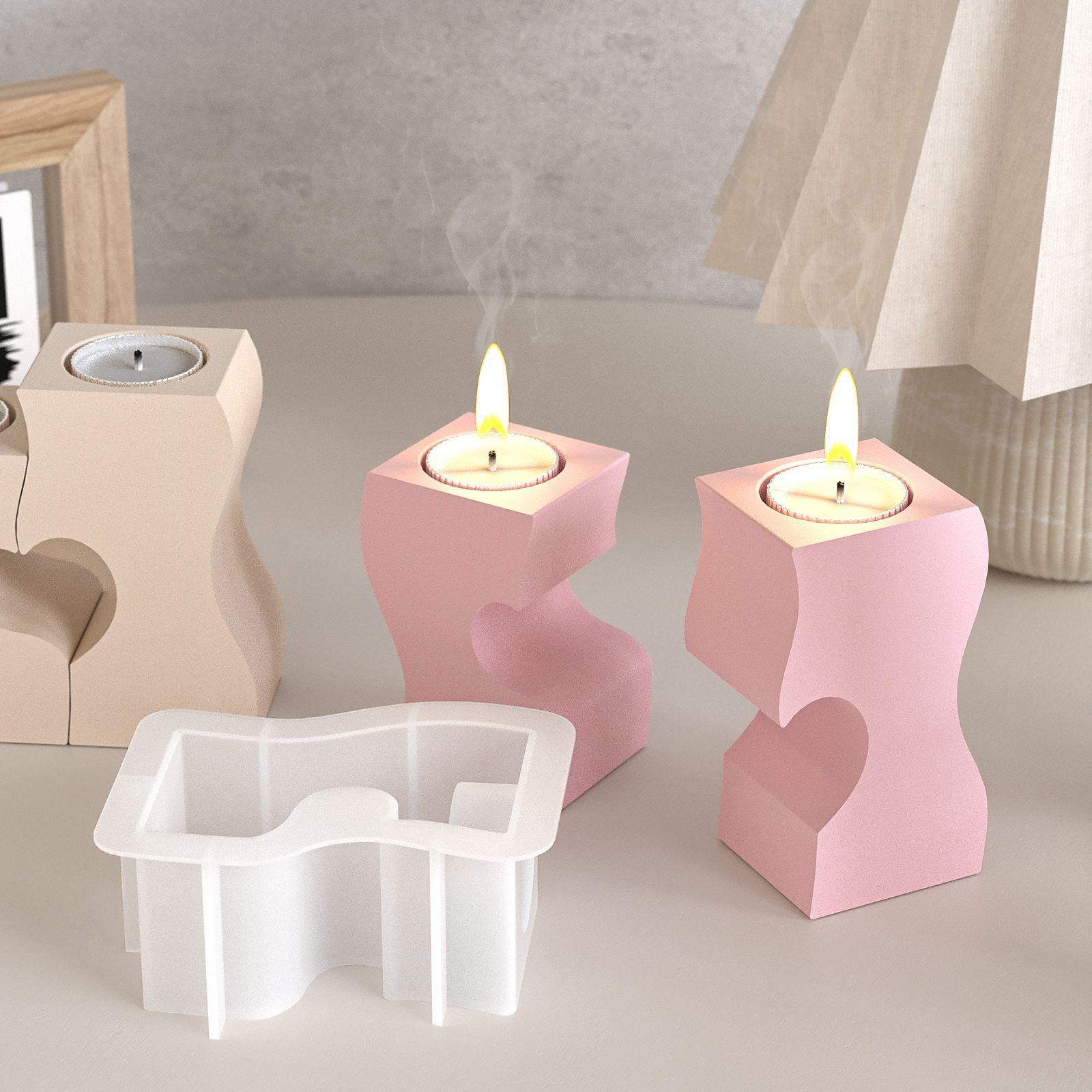 S Hart Kandelaar Siliconen Mal - Candle Making Process recensie en prijs