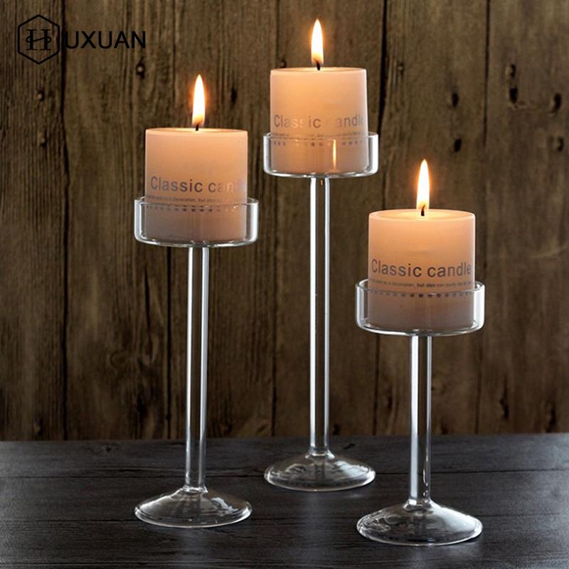 Hoge Glazen Kaarshouder Transp - Candle Making Glass recensie en prijs