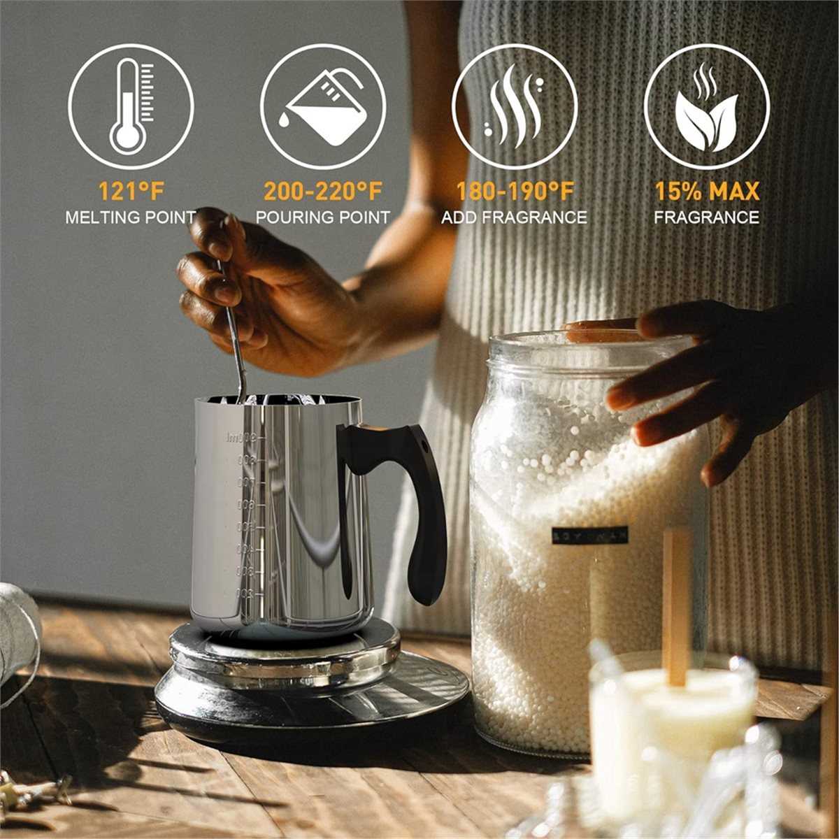 Kaarsenmaakset voor beginners, - Candle Making Kit For Beginners recensie en prijs