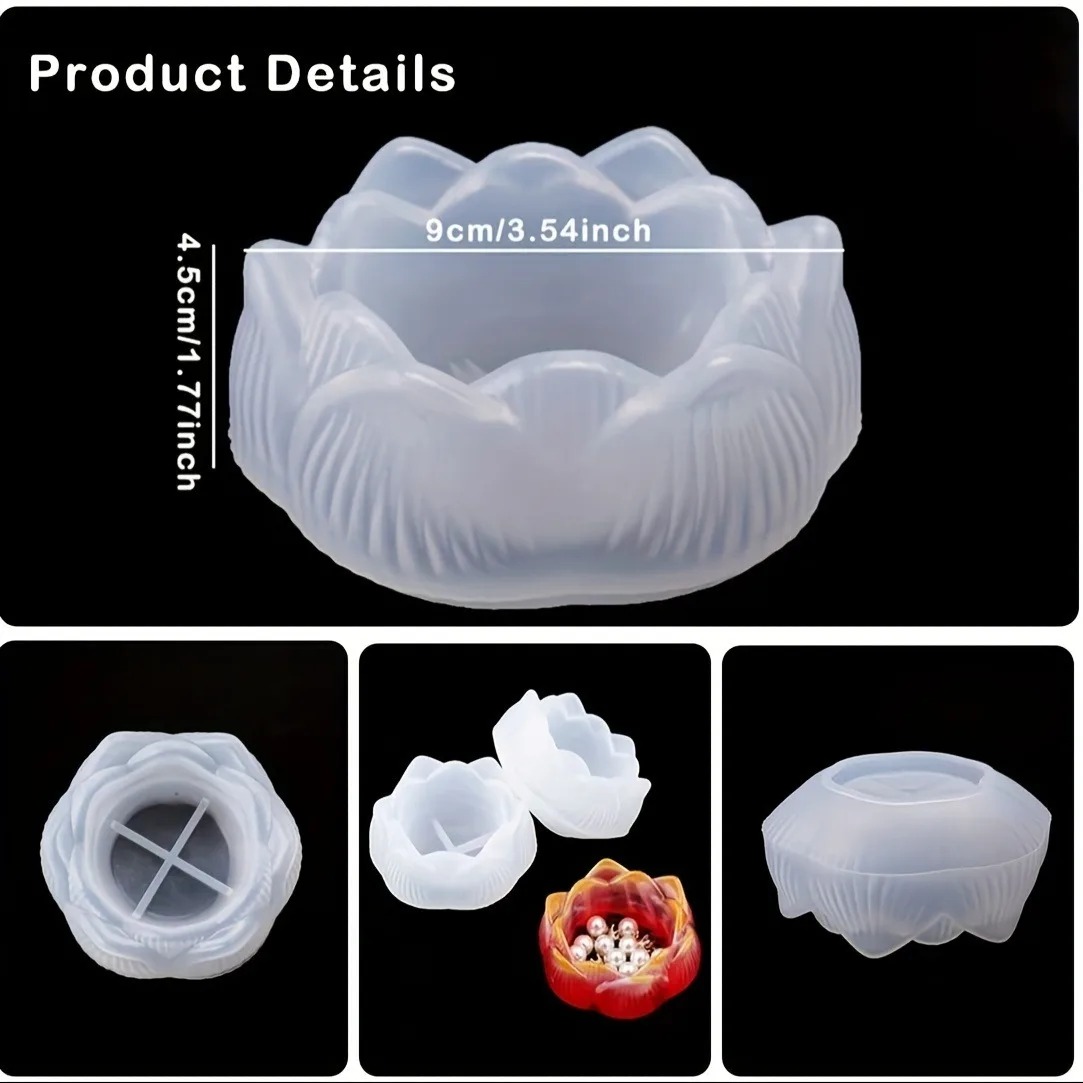 1 st DIY Lotusbloem Siliconen  - Kraft Box Candle recensie en prijs