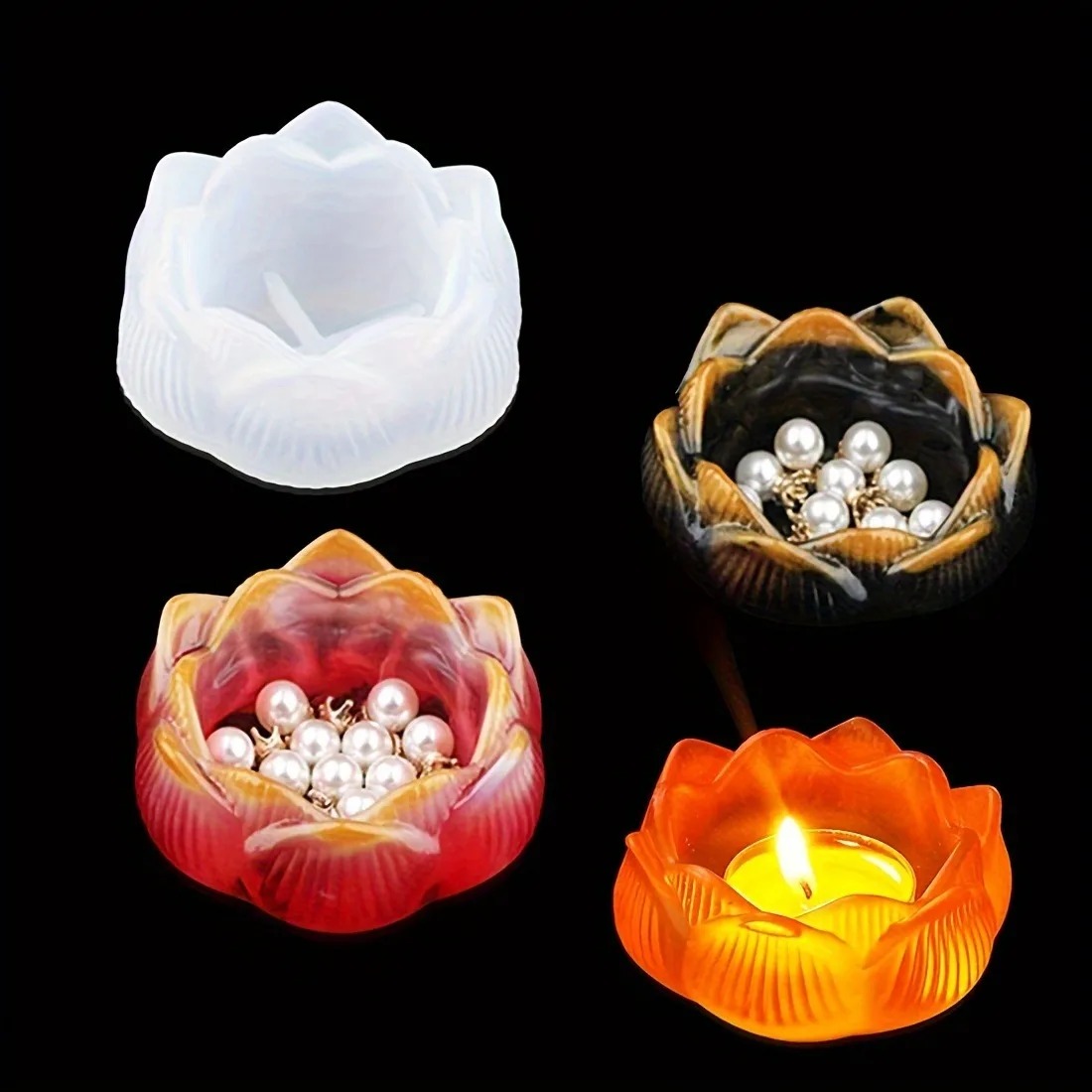 1 st DIY Lotusbloem Siliconen  - Kraft Box Candle recensie en prijs