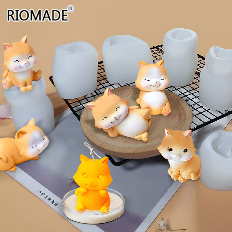 Kat Siliconen Mallen 6 Stijlen - Candle Making Process recensie en prijs
